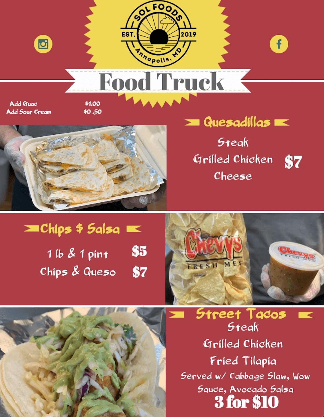 We Are Excited to Introduce Our New Food Truck - Chevys Sol Dos!